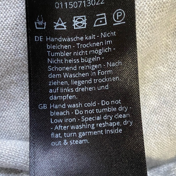 Toni T x Oska Light Grey Virgin Wool Open Dolman Sleeve Luxury Cardigan- Sz-3X - Picture 12 of 16